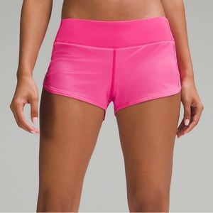 Lululemon Speed Up shorts in Sonic Pink